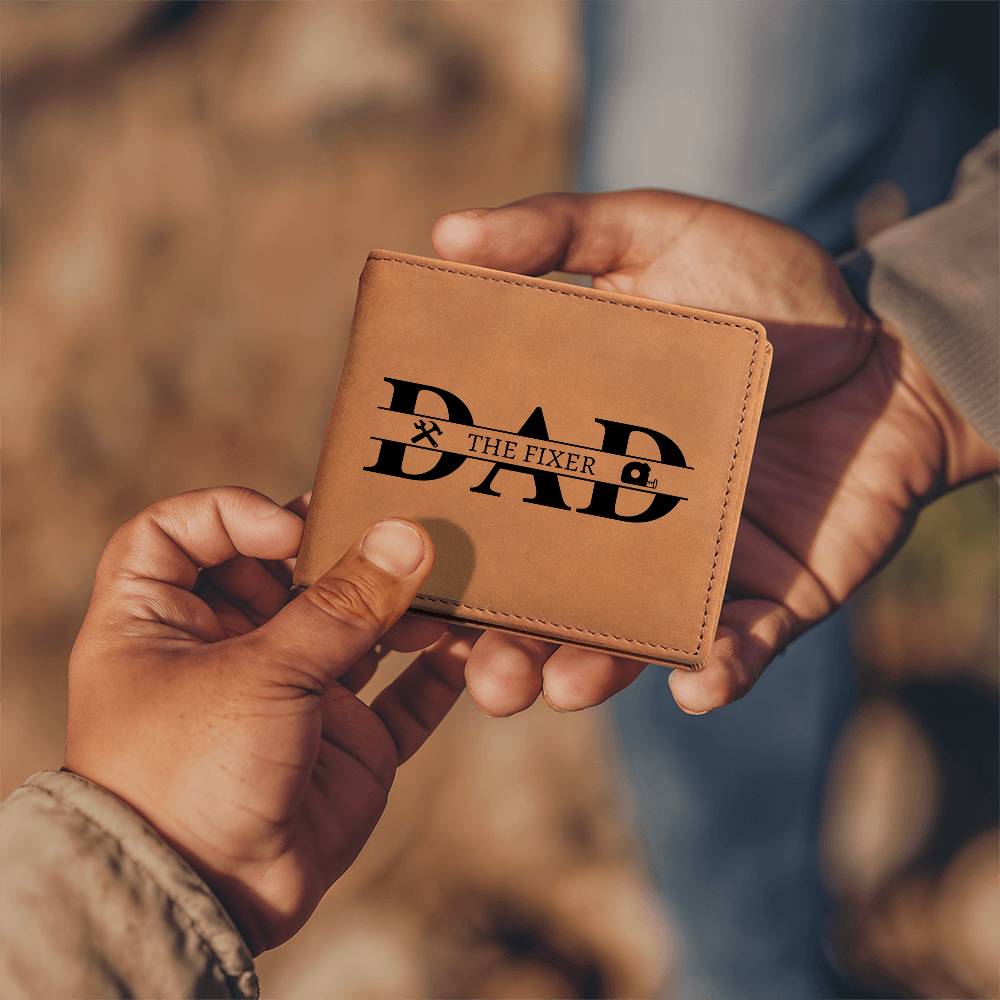 Dad The Fixer | Leather Wallet