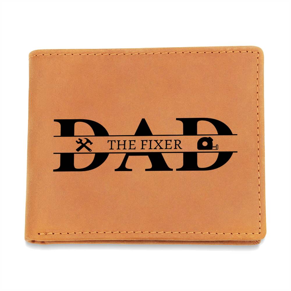 Dad The Fixer | Leather Wallet