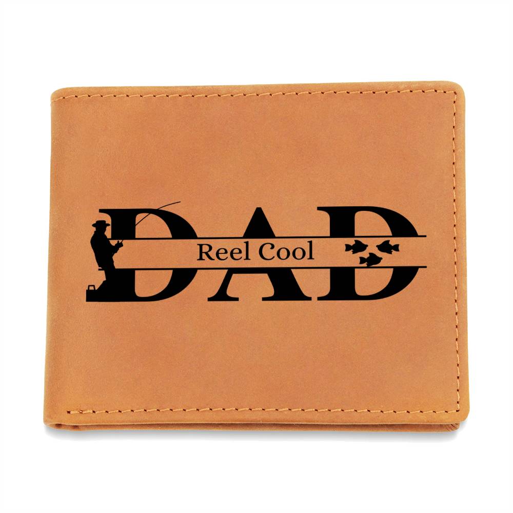 Reel Cool Leather Wallet 3 Fishes