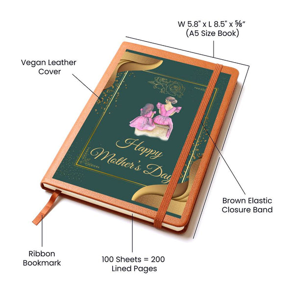 Graphic Leather Journal - To My Mom love You!
