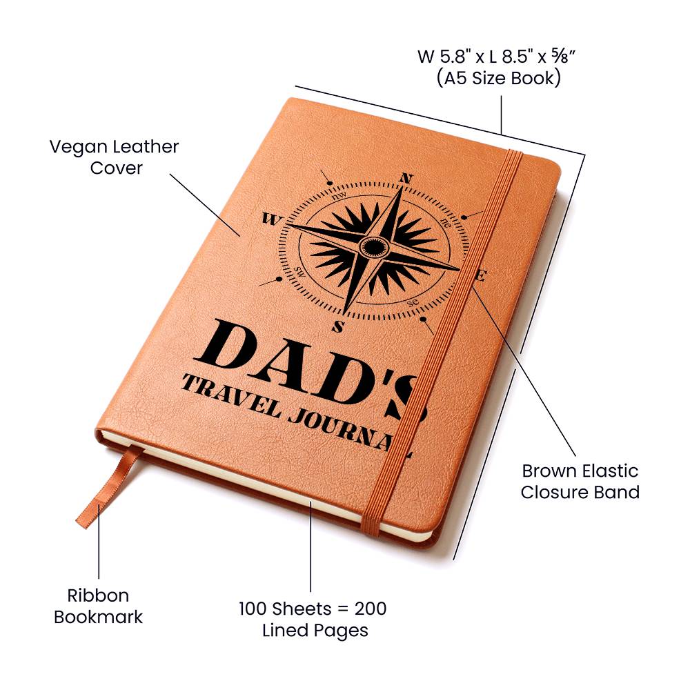 Dad Travel Leather Journal