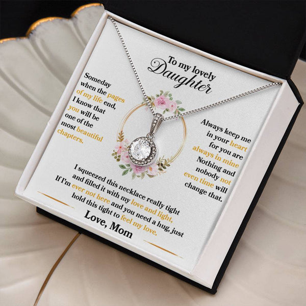 To My Lovely Daughter | Love Mom | Eternal Hope Necklace