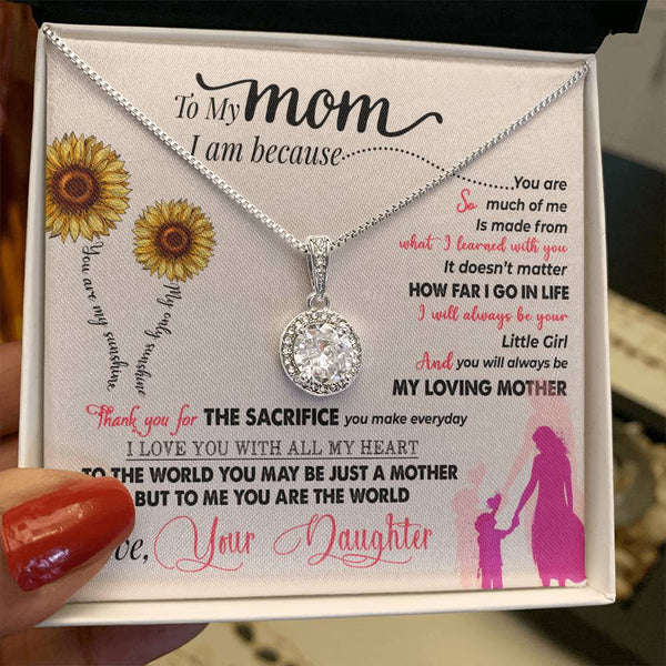 To My Mom | From Your Daughter | Eternal Hope Necklace