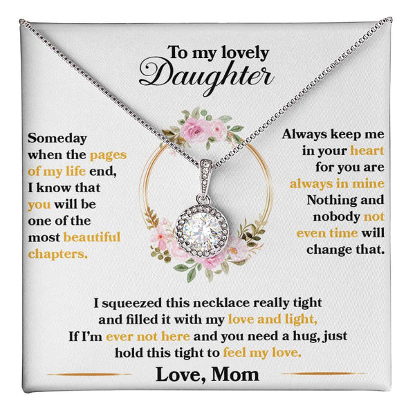 To My Lovely Daughter | Love Mom | Eternal Hope Necklace