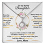 To My Lovely Daughter | Love Mom | Eternal Hope Necklace