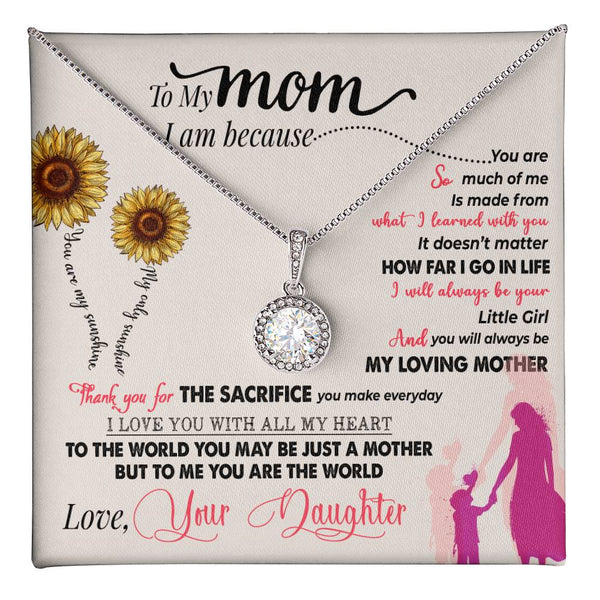 To My Mom | From Your Daughter | Eternal Hope Necklace