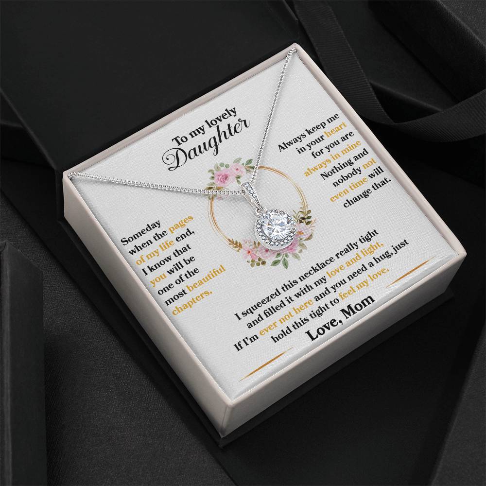 To My Lovely Daughter | Love Mom | Eternal Hope Necklace