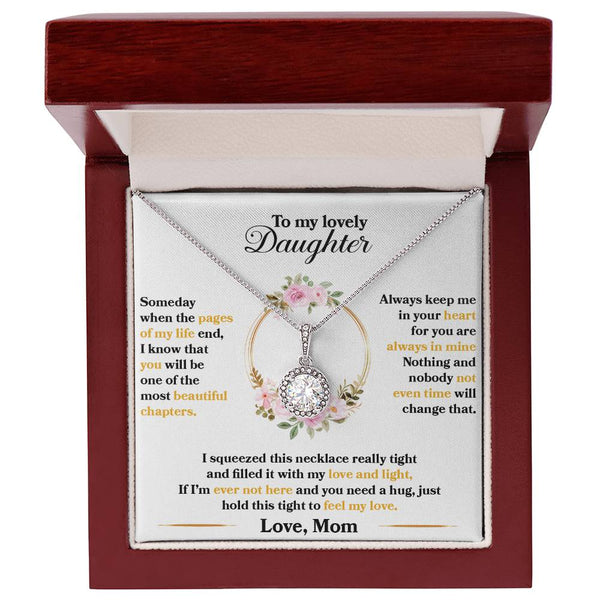 To My Lovely Daughter | Love Mom | Eternal Hope Necklace