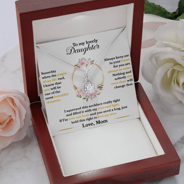 To My Lovely Daughter | Love Mom | Eternal Hope Necklace
