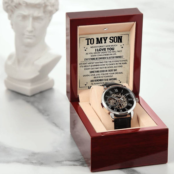 To My Son | Never Forget |Men's Watch