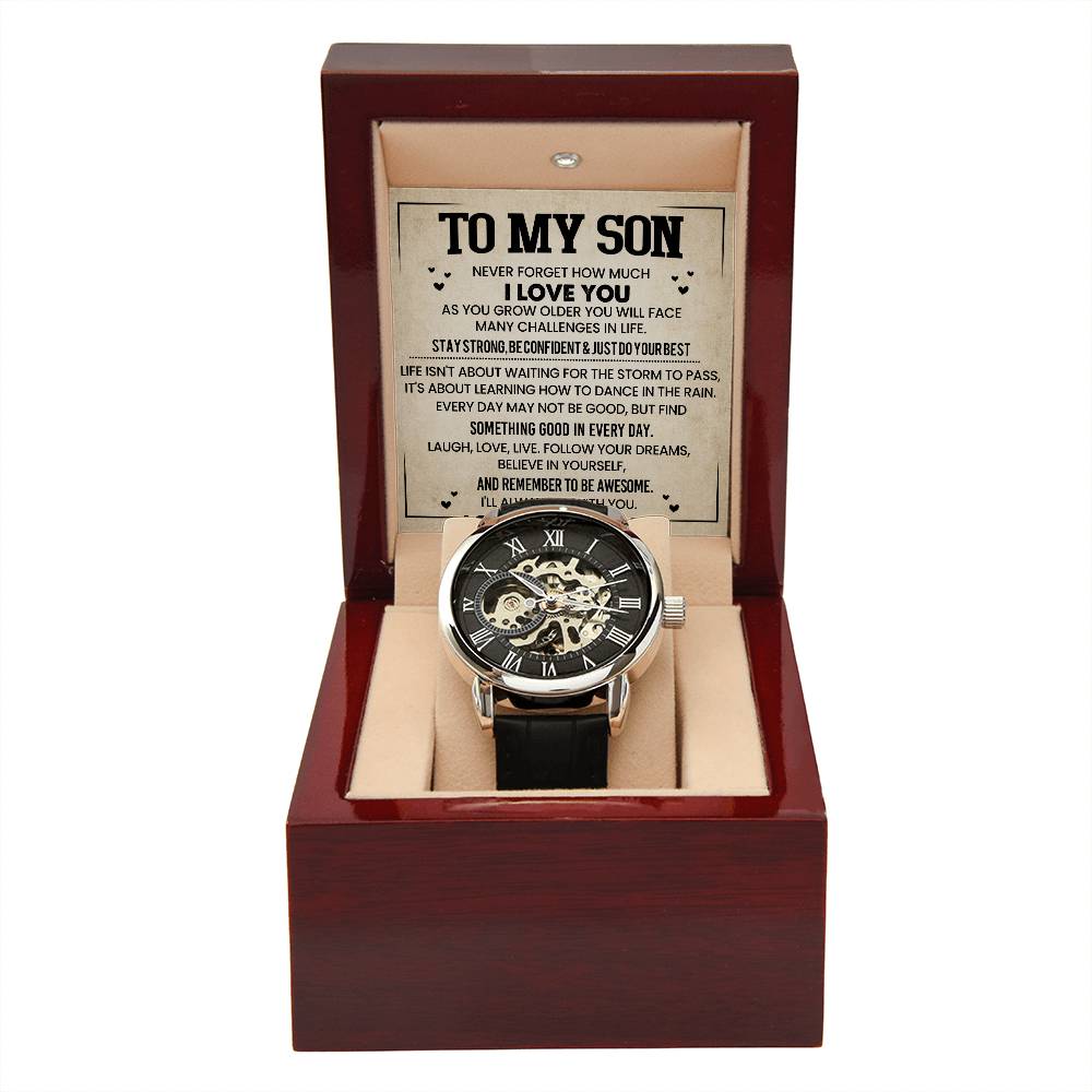 To My Son | Never Forget |Men's Watch