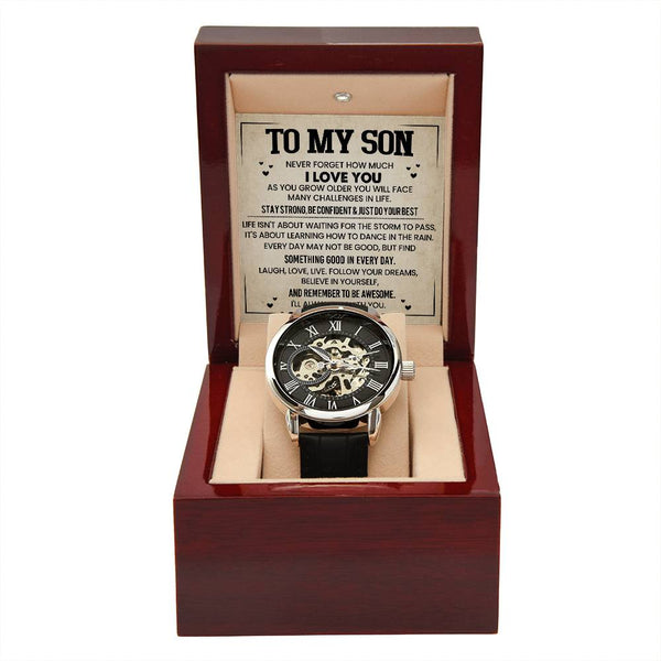 To My Son | Never Forget |Men's Watch