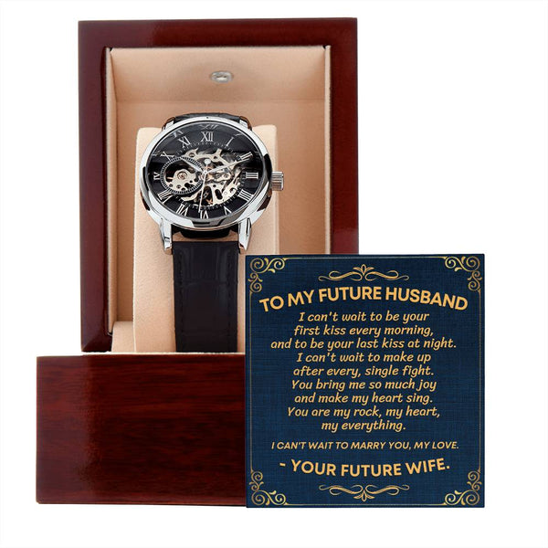 To My Future Husband | Men's Openwork Watch