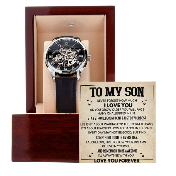 To My Son | Never Forget |Men's Watch