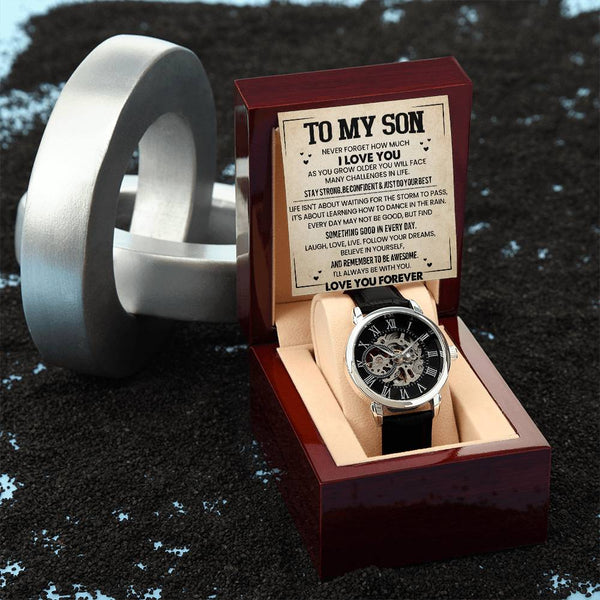 To My Son | Never Forget |Men's Watch