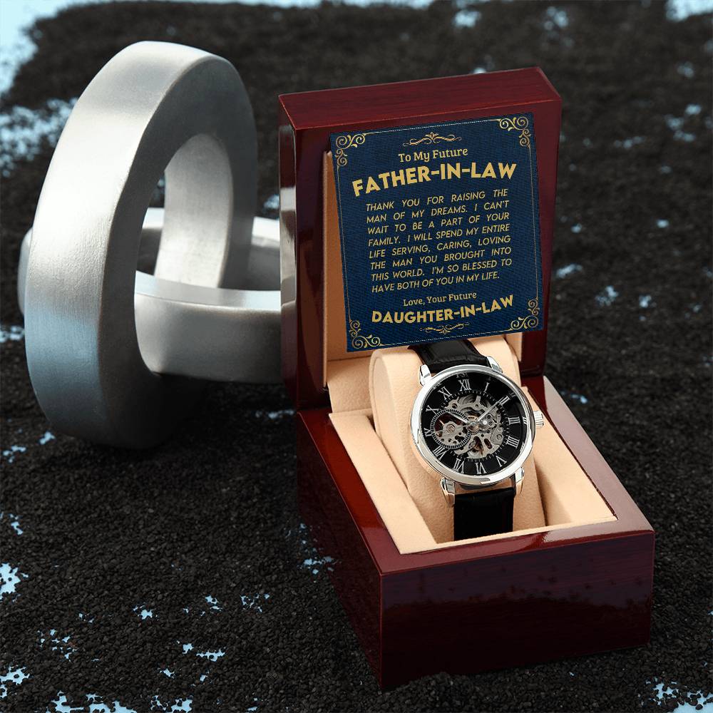 To My Future Father In-law | Men's Openwork Watch