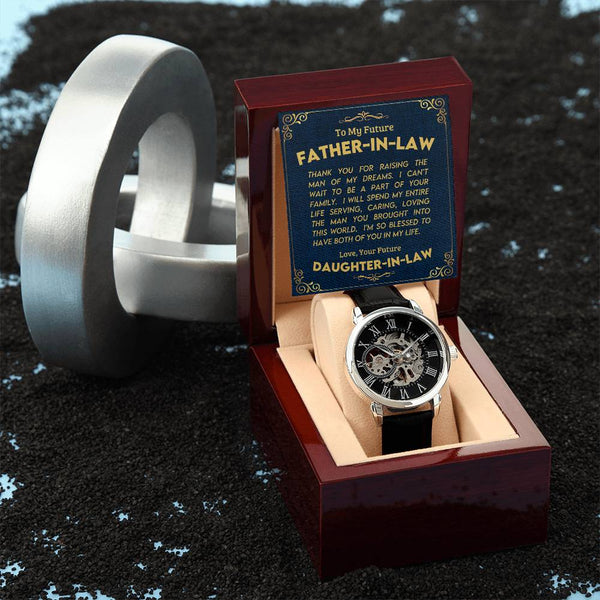 To My Future Father In-law | Men's Openwork Watch