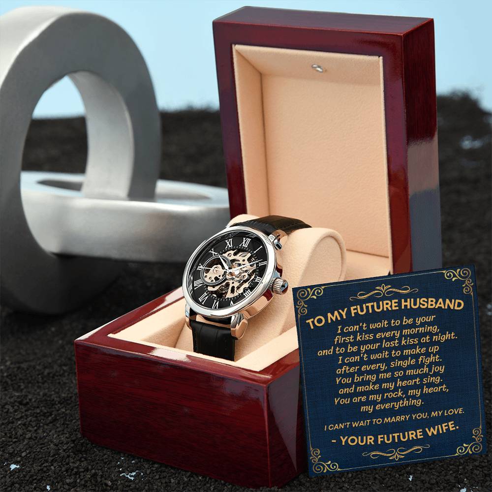 To My Future Husband | Men's Openwork Watch