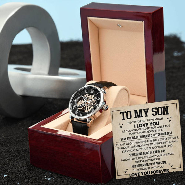 To My Son | Never Forget |Men's Watch