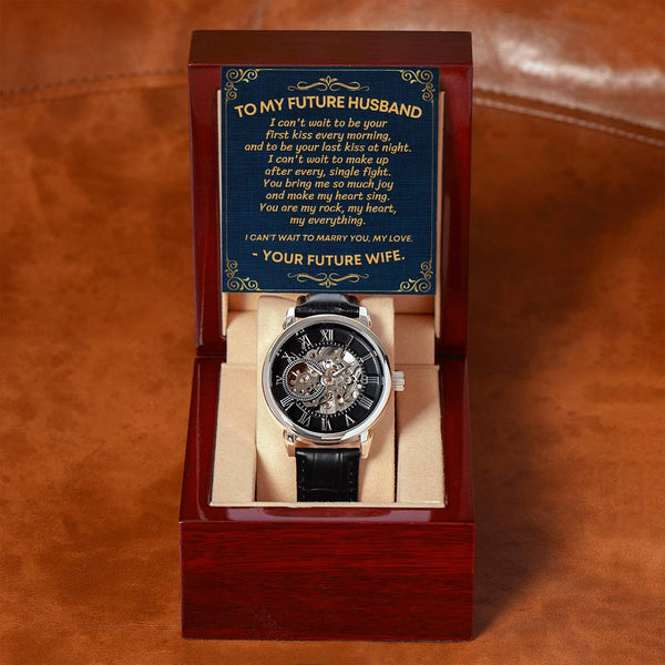 To My Future Husband | Men's Openwork Watch