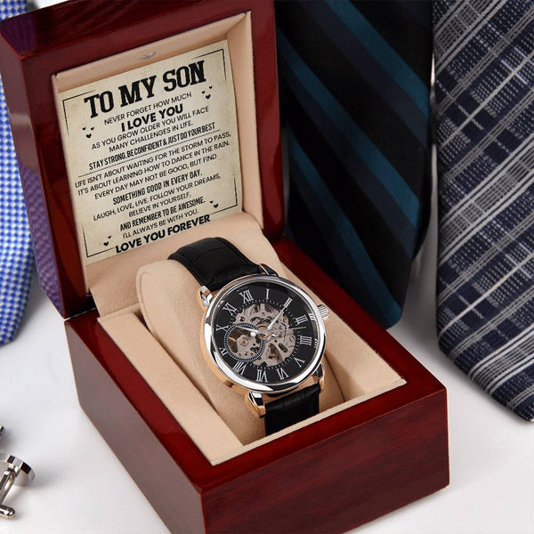 To My Son | Never Forget |Men's Watch