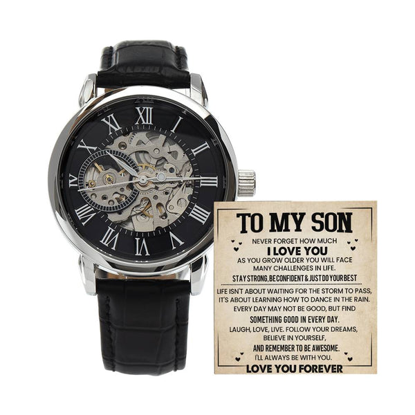 To My Son | Never Forget |Men's Watch