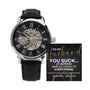 To My Husband | Men's Openwork Watch