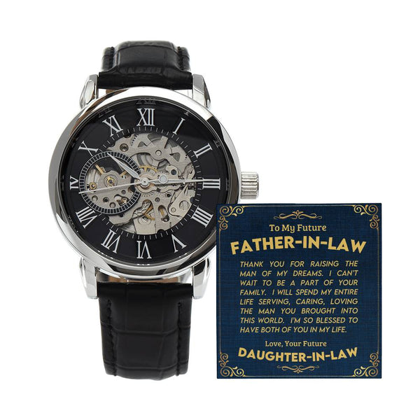 To My Future Father In-law | Men's Openwork Watch