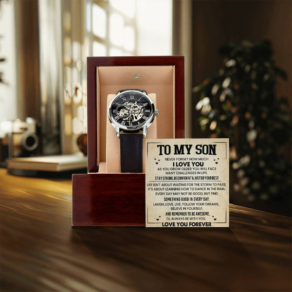 To My Son | Never Forget |Men's Watch