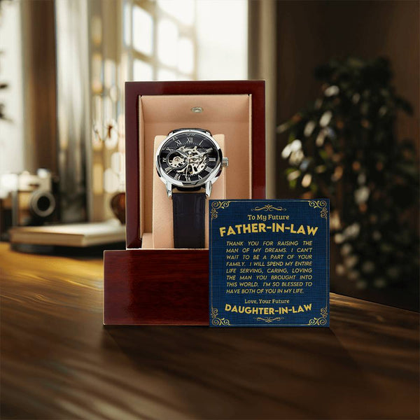 To My Future Father In-law | Men's Openwork Watch