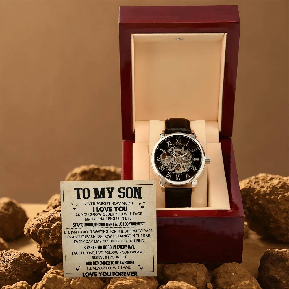 To My Son | Never Forget |Men's Watch