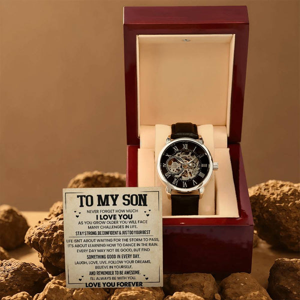To My Son | Never Forget |Men's Watch