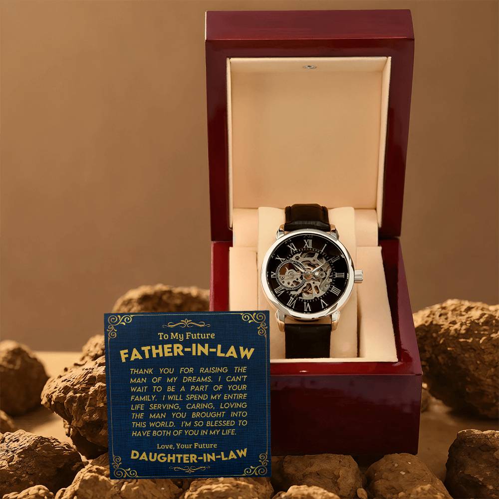 To My Future Father In-law | Men's Openwork Watch
