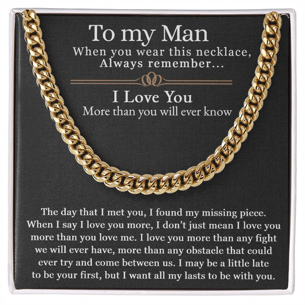 To My Man | Cuban Link Chain