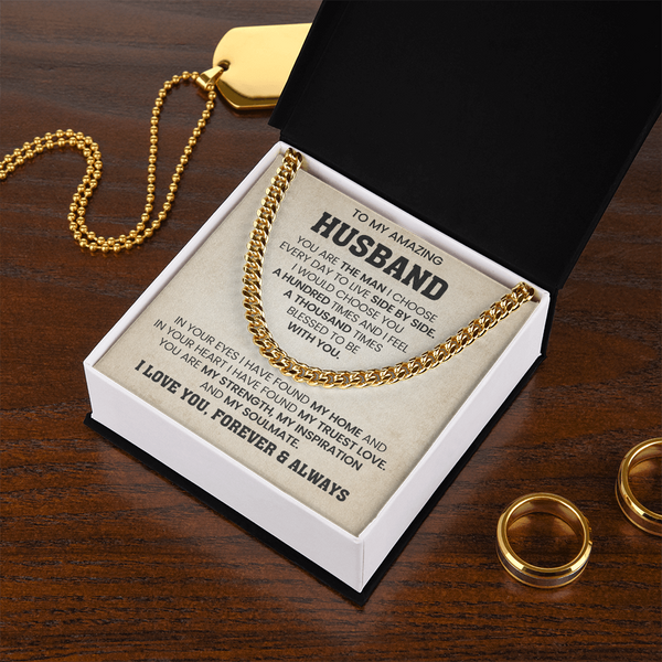 To My Amazing Husband | My Truest Love | Cuban Chain