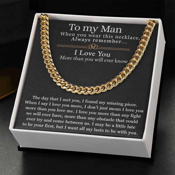 To My Man | Cuban Link Chain