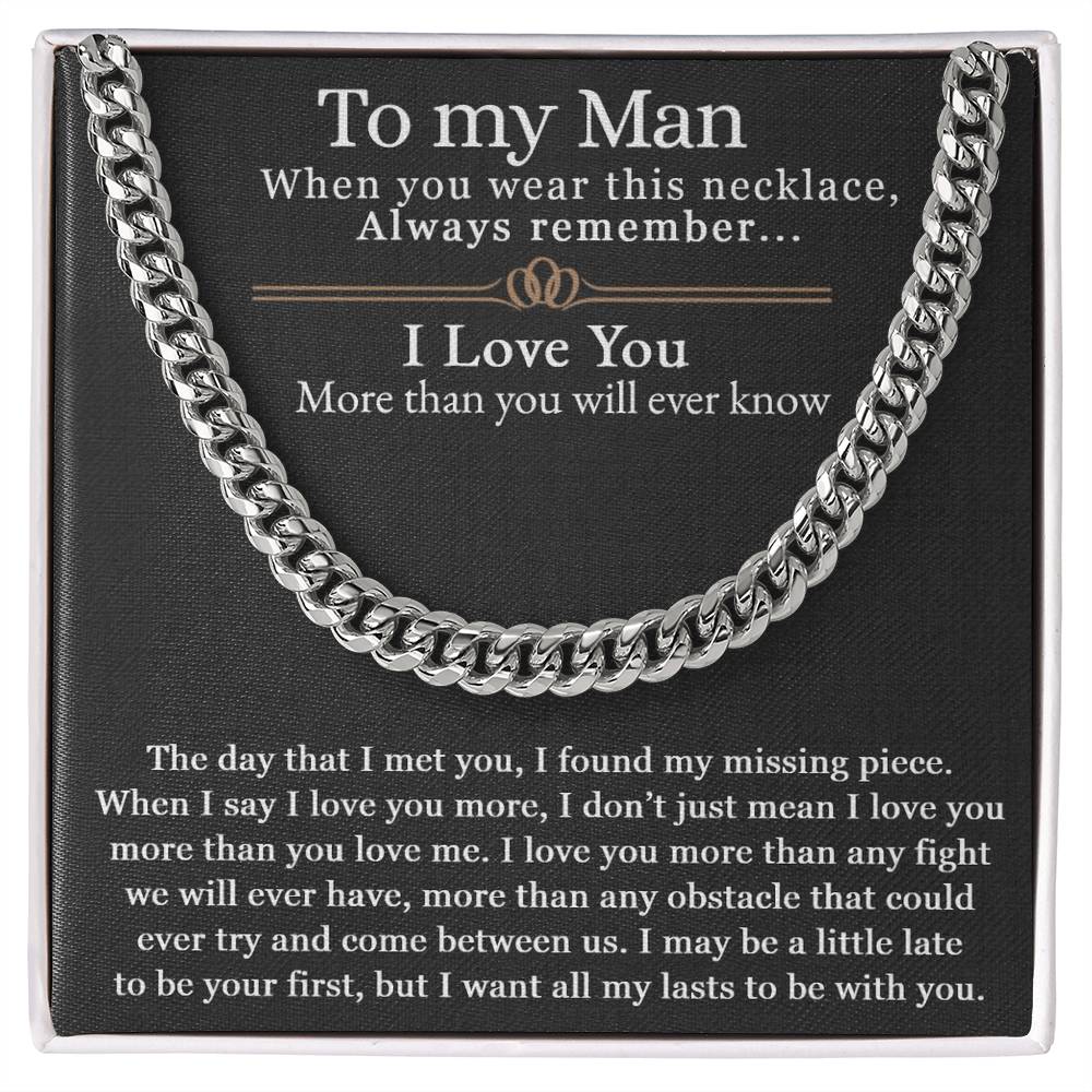 To My Man | Cuban Link Chain