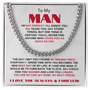 To My Man | My Missing Piece | Cuban Link Chain Gift