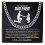 To The Best Dad Ever | Cuban Chain link