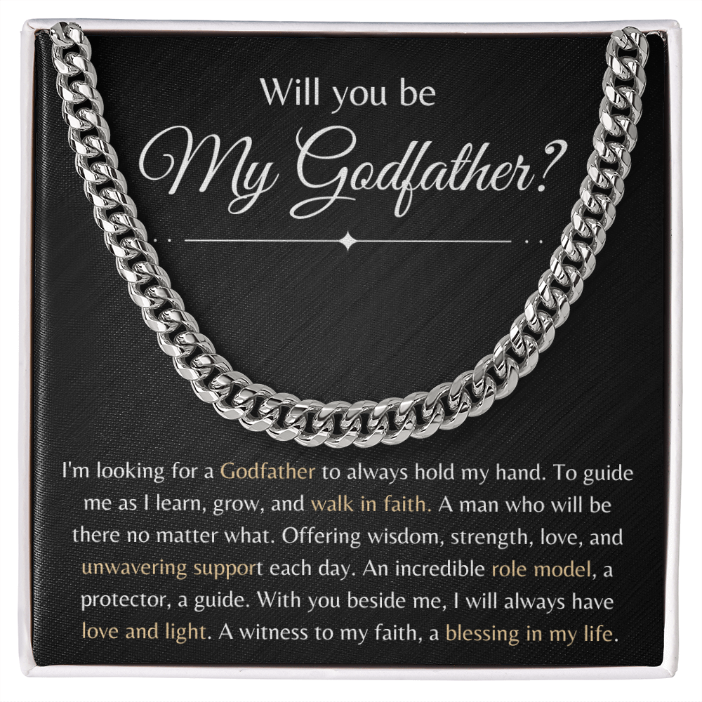 Will You Be My Godfather | Cuban Link Chain