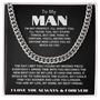 To My Man | My Missing Piece | Cuban Link Chain Gift