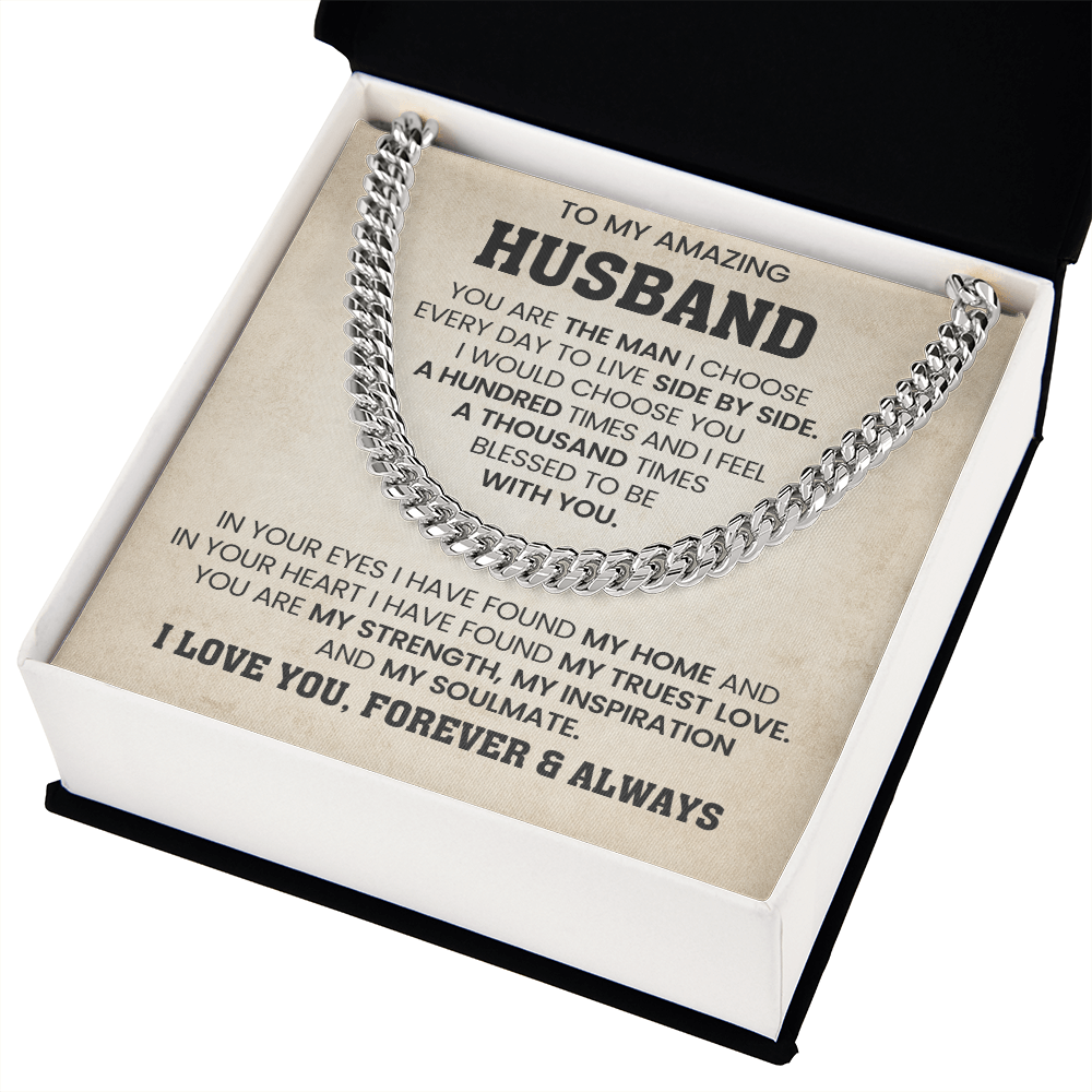 To My Amazing Husband | My Truest Love | Cuban Chain