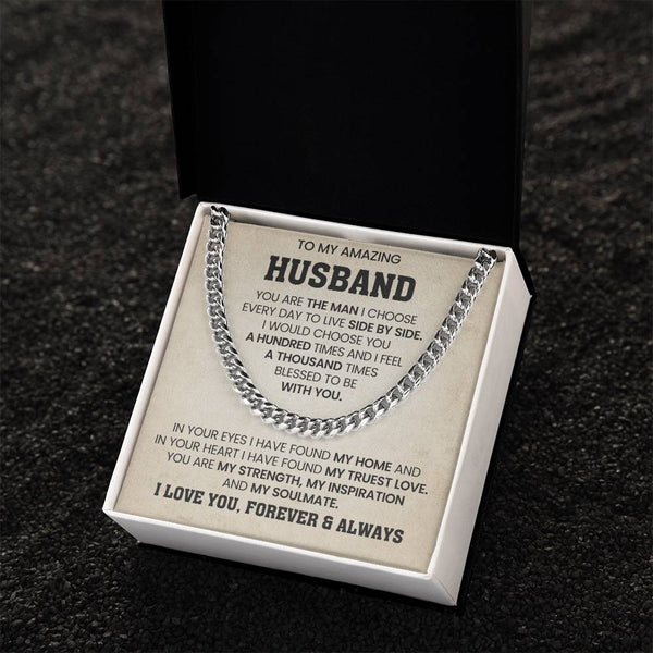 To My Amazing Husband | My Truest Love | Cuban Chain