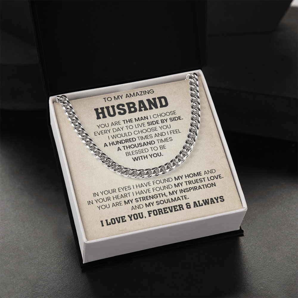 To My Amazing Husband | My Truest Love | Cuban Chain