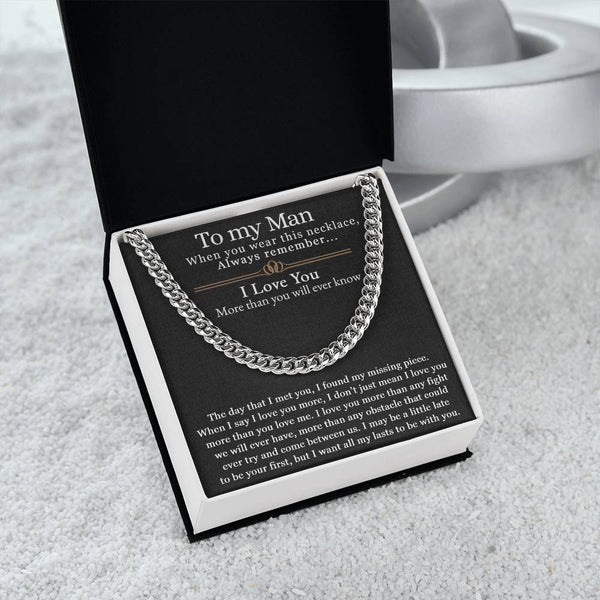 To My Man | Cuban Link Chain