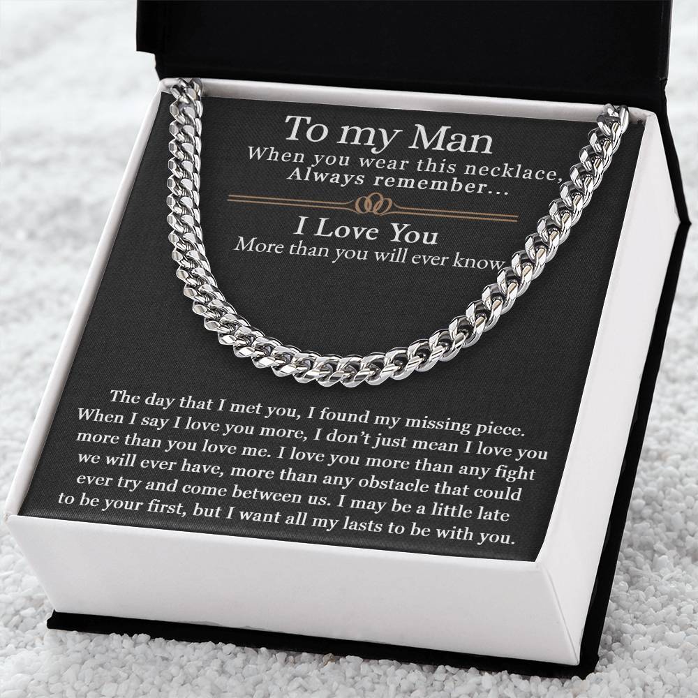 To My Man | Cuban Link Chain