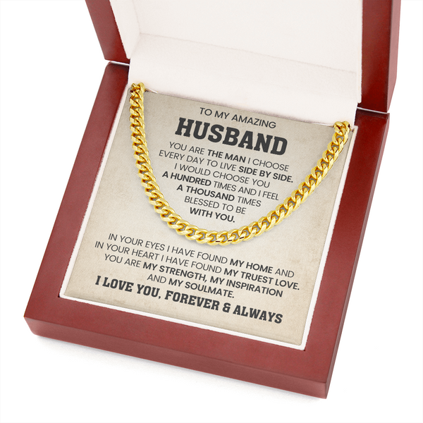 To My Amazing Husband | My Truest Love | Cuban Chain