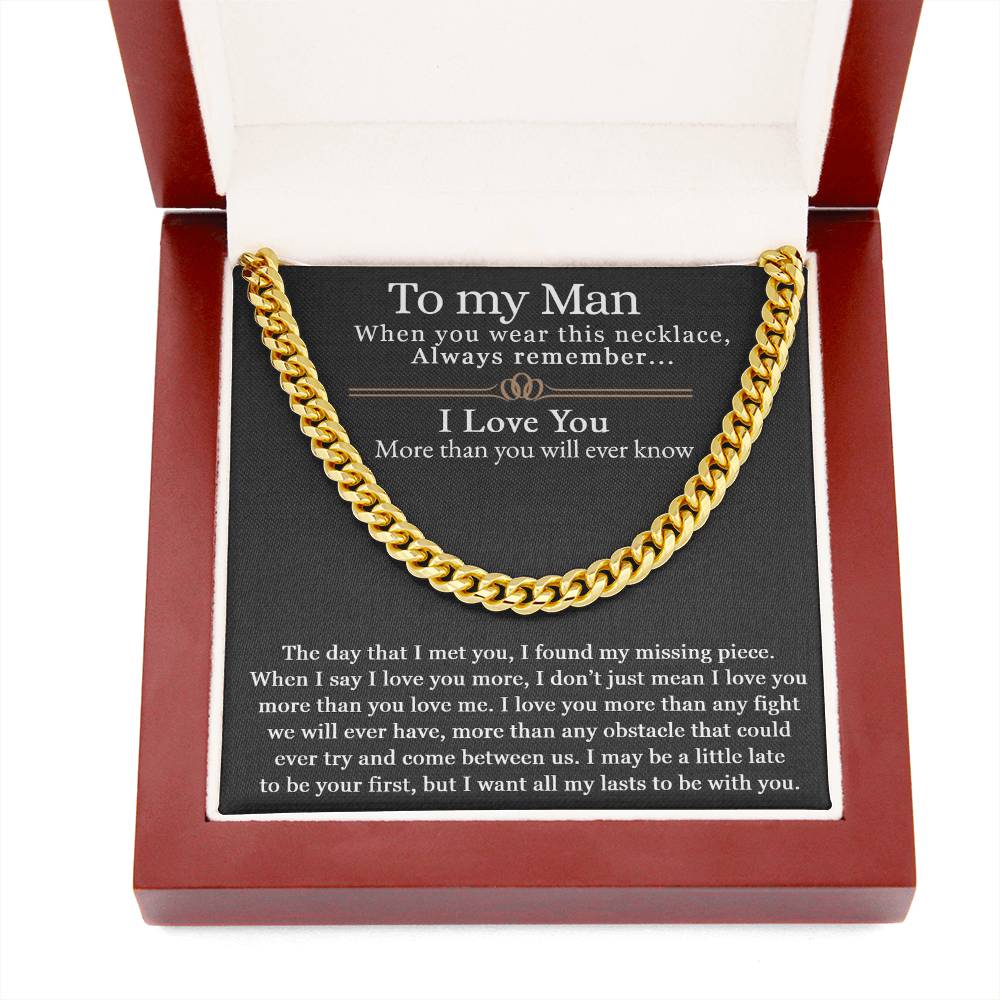 To My Man | Cuban Link Chain Edition