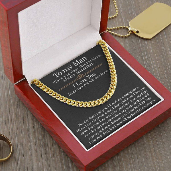 To My Man | Cuban Link Chain