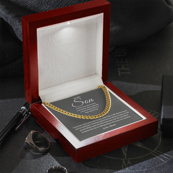 To My Son | Proudest Moment | Cuban Link Chain - G